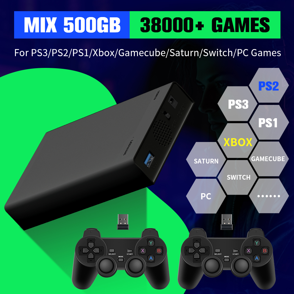 Arcade X - Xbox/PS3/PS2/Gamecube/Wii/Wiiu/Switch 3 시스템용 38000개 이상의 게임이