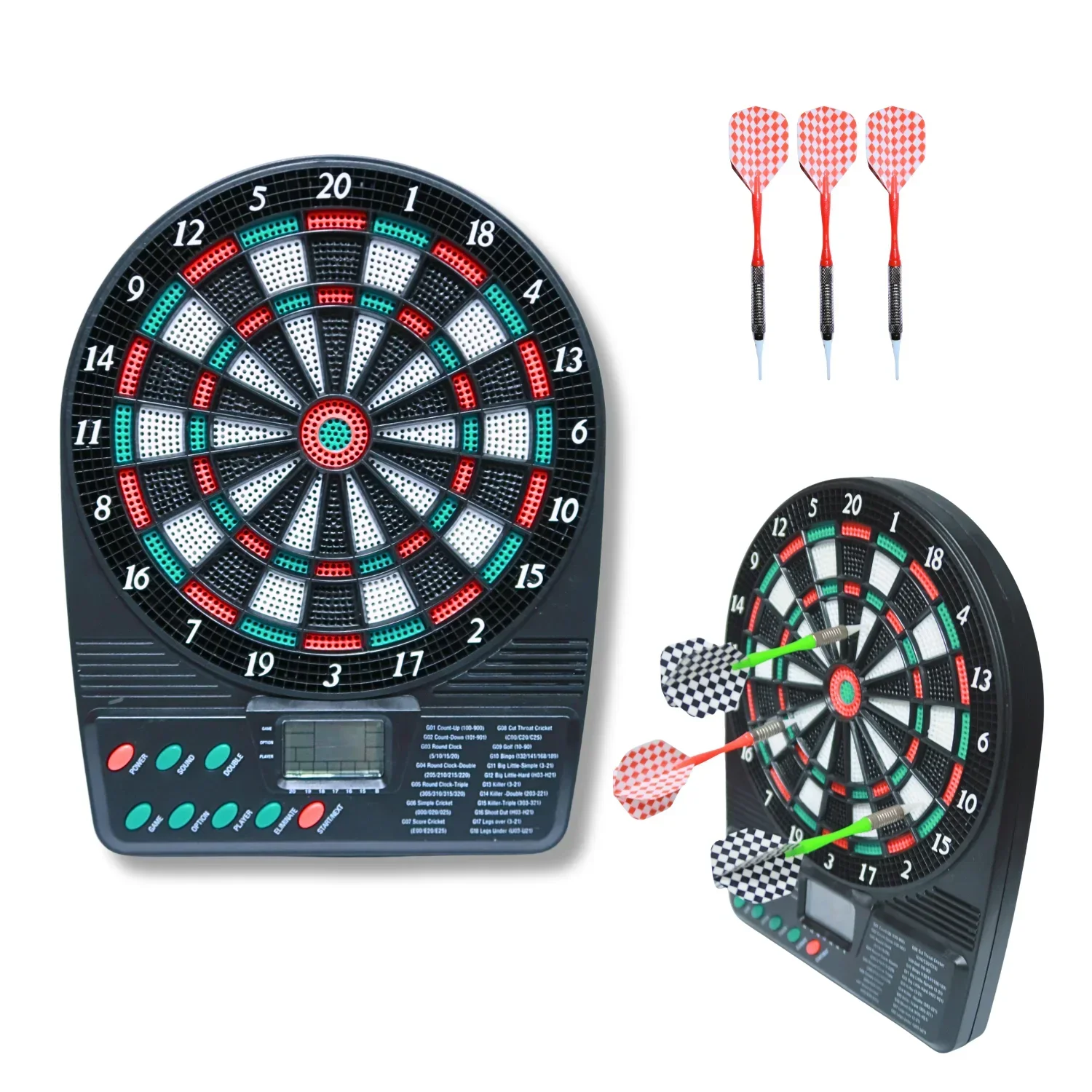 Electronic Dartboard Cabinet - 휴대용 전자 다트보드 - 벽걸이 및