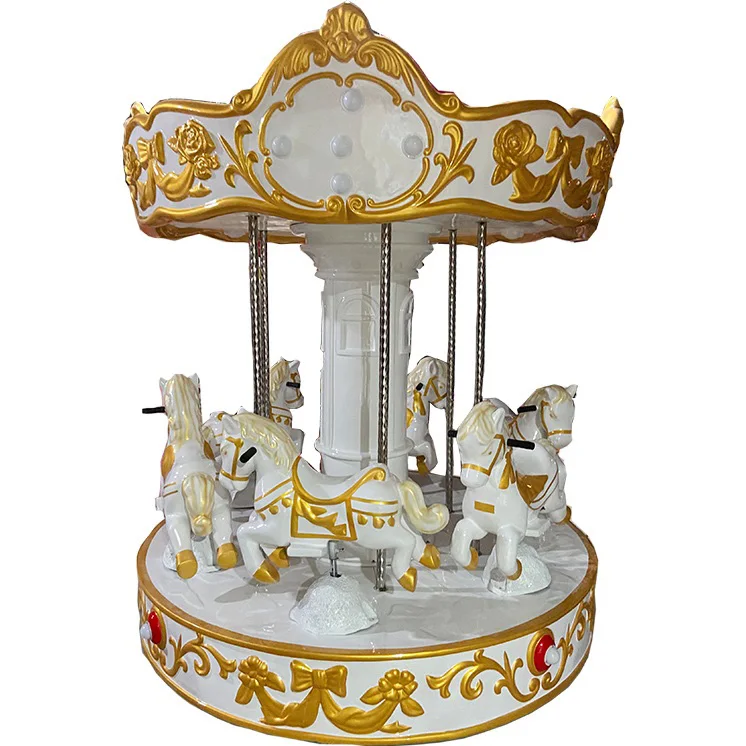 Coin Operated Kiddie Ride - 2026년형 동화풍 회전목마 6인승 동전 작동식