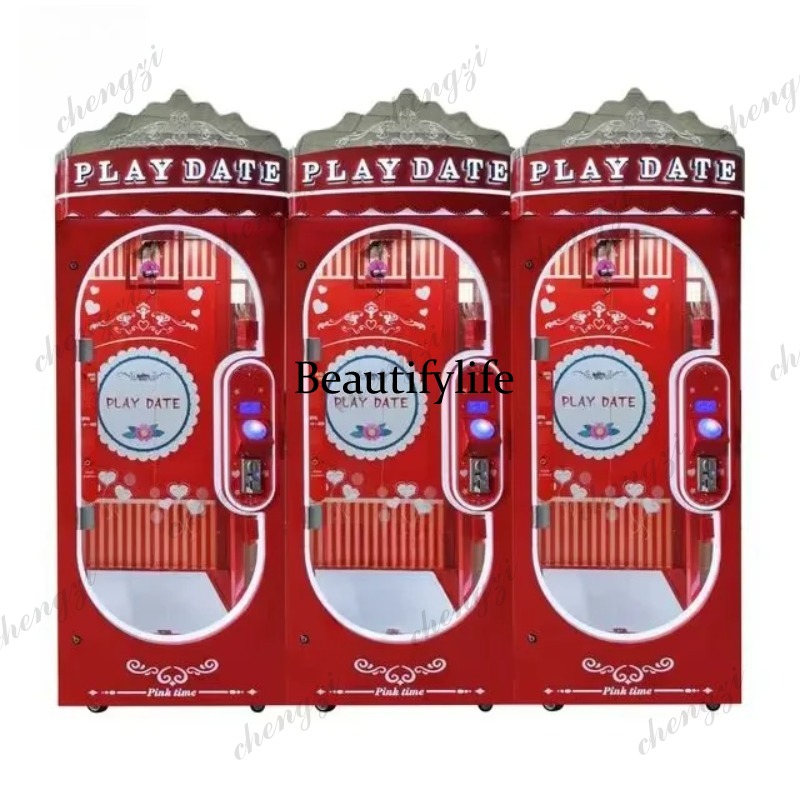 A81 실내 핑크 데이트 인형 알루미늄 레일 가위 경품 - Arcade Game Coin 리뷰 및 가격