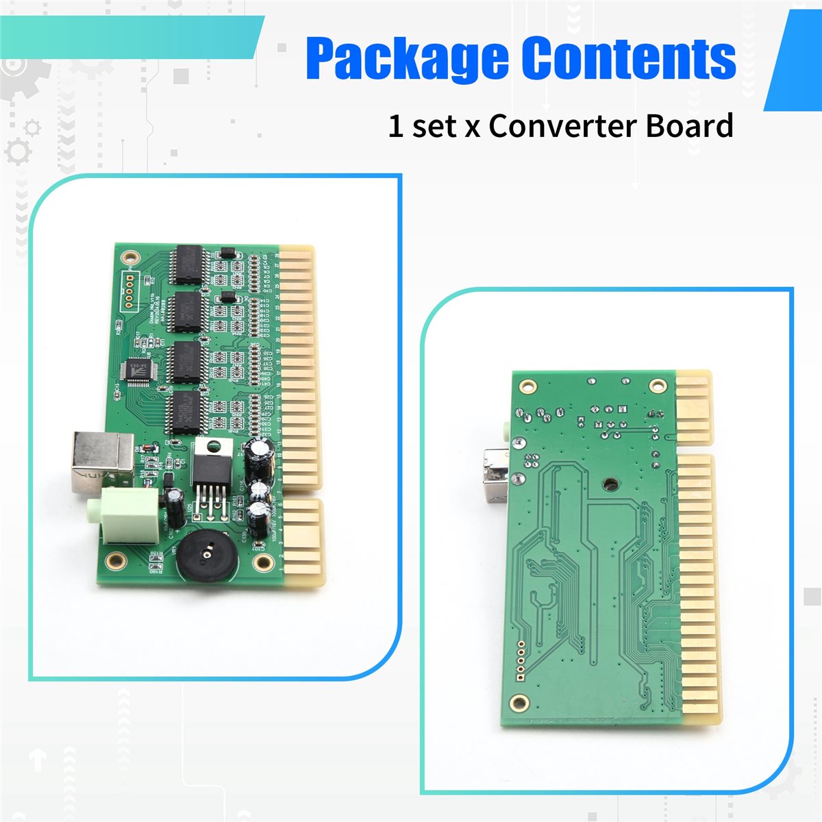 새로운 MAME 게임 컨트롤러 PC를 구입하여 28핀  - Usb Game Board Jamma 리뷰 및 가격