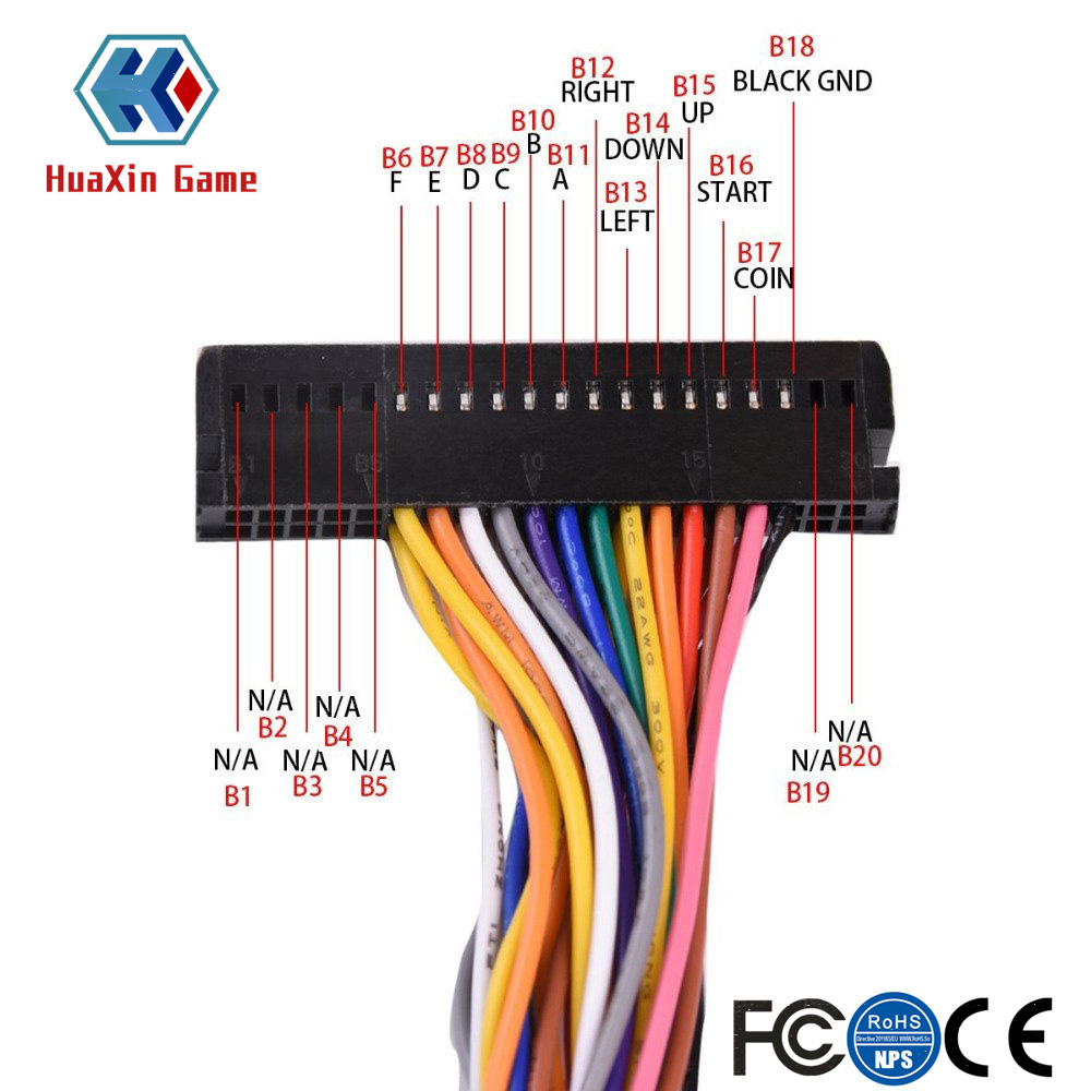 아케이드 40 핀 캐비닛 와이어 하네스 PCB 케이블  - Arcade Button Pcb 리뷰 및 가격
