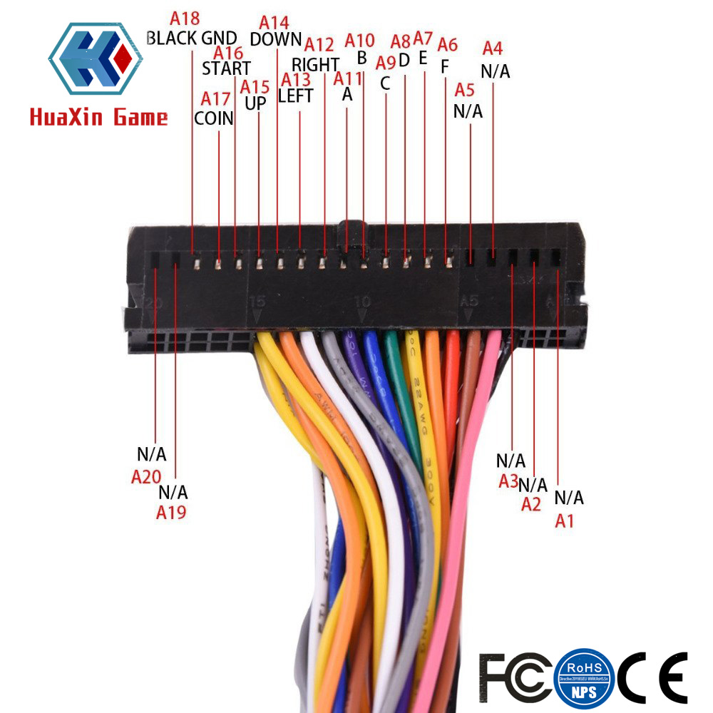 아케이드 40 핀 캐비닛 와이어 하네스 PCB 케이블  - Arcade Button Pcb 리뷰 및 가격