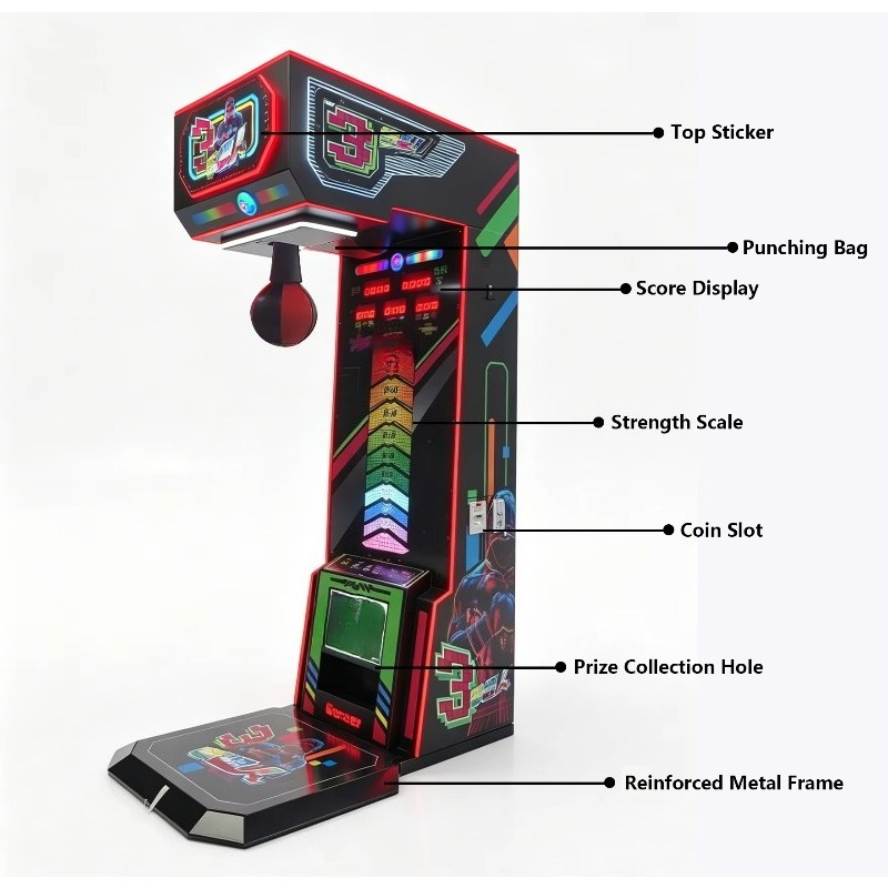 상업용 아케이드 센터용 전자식 복싱 챔피언 빅 펀치 킥 - Arcade Games & Vending Co 리뷰 및 가격