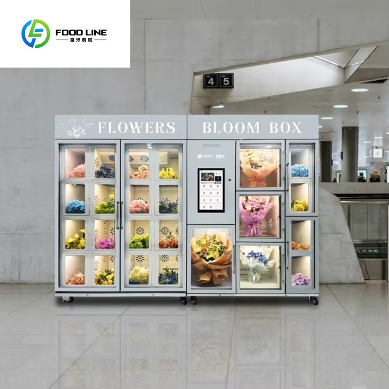 FL FOODLINE 맞춤형 상업용 스마트 꽃 자판기, - Vending Machine Qr Code 리뷰 및 가격