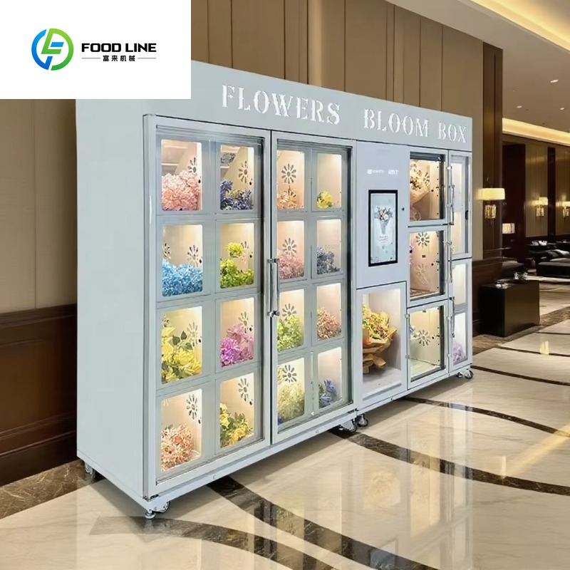 FL FOODLINE 맞춤형 상업용 스마트 꽃 자판기, - Vending Machine Qr Code 리뷰 및 가격