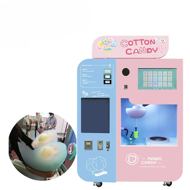 맞춤형 솜사탕 자동판매기 최신형 완전 자동 핑크&블루  - Candy Floss Machine 리뷰 및 가격
