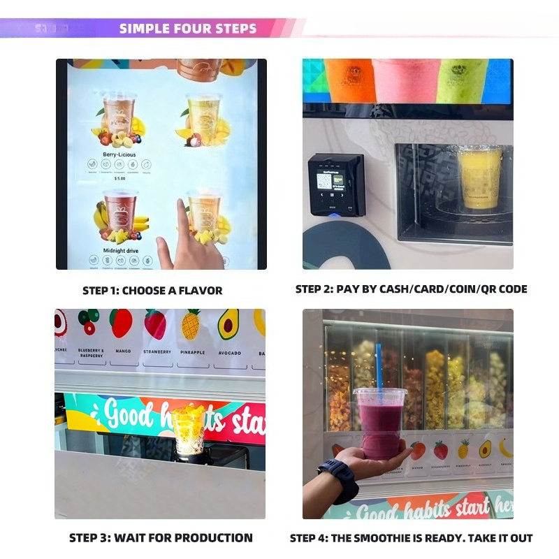 2026년형 전문가용 혁신적인 완전 자동 스무디 자판기 - Vending Machine Qr Code 리뷰 및 가격